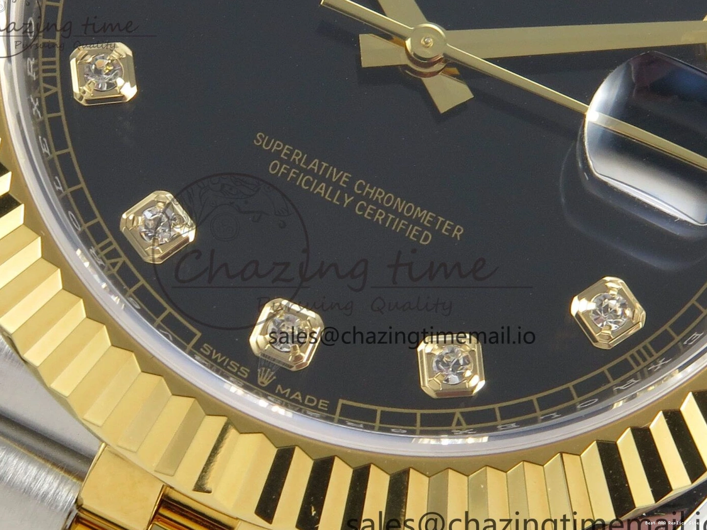 AAA Replica Watches Diamonds (Weighted) SS Edition Bracelet 41 126333 Black Jubilee SH3235 1:1 EasyCare ARF Dial 210 Best on DateJust YG 0119